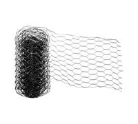 sourcing map Chicken Wire, 6 x 118 Inch Floral Wire Netting Iron Hexagonal Mesh Netting Poultry Plant Protector for Flower Arch Decor Garden Fence DIY Craft Floral Arrangement, Black