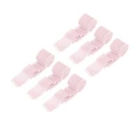 sourcing map Chiffon Ribbon, 1.5" x7 Yard Silk Ribbon Pale Pink Tulle Satin Fabric Ribbon for Gift Wrapping Invitations Bridal Bouquets,Pack of 6