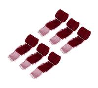 Sourcing Map Chiffon Ribbon, 1.5" x7 Yard Silk Wine Red Tulle Satin Fabric Ribbon for Gift Wrapping Invitations Bridal Bouquets, Pack of 6