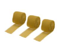 sourcing map Chiffon Ribbon Yard Silk Ribbon, 1.5" x30 Yellow 3