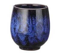 sourcing map Chinese Ceramic Teacups 5.41oz Traditional Gong Fu Tea Set Japanese No Handle Small Tea Cup for Mate Tea Coffee Wine Drinks, Indigo Blue