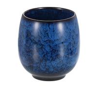 sourcing map Chinese Ceramic Teacups 5.75oz Traditional Gong Fu Tea Set Ceramic Mate Teacup Japanese No Handle Small Coffee Cup for Mate Tea Coffee Wine Drinks, Dark Blue