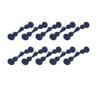 sourcing map Chinese Knots Frog Buttons Closure Sewing Fasteners, 10 Pairs Faux Pearl Chinese Closure Buttons for DIY Cheongsam Tang Suit Cloak Coats Bridal Costumes Outfit (Navy Blue)