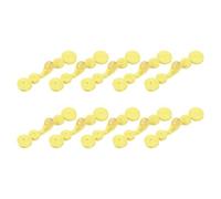 sourcing map Chinese Knots Frog Buttons Closure Sewing Fasteners, 10 Pairs Faux Pearl Chinese Closure Buttons for DIY Cheongsam Tang Suit Cloak Coats Bridal Costumes Outfit (Light Yellow)