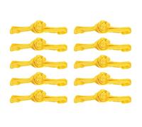 sourcing map Chinese Knots Sewing Buttons Closure, 10 Pairs Sewing Buttons Fasteners for DIY Cheongsam Tang Suit Cloak Coats Bridal Costumes Outfit (Yellow)