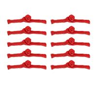 sourcing map Chinese Knots Sewing Buttons Closure, 10 Pairs Sewing Buttons Fasteners for DIY Cheongsam Tang Suit Cloak Coats Bridal Costumes Outfit (Red)