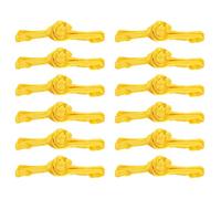 sourcing map Chinese Knots Sewing Buttons Closure, 20 Pairs Sewing Buttons Fasteners for DIY Cheongsam Tang Suit Cloak Coats Bridal Costumes Outfit (Yellow)