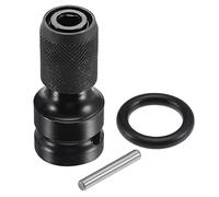 sourcing map Chuck Adapter 1/2" Square Drive to 1/4" Hex Female Socket for Impact Electric Ratchet Wrenches