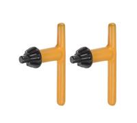 sourcing map Chuck Key 8mm Top Insert Head Diameter 11 Teeth for 3-16mm Drill Chuck Yellow 2pcs