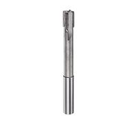 sourcing map Chucking Reamer 12.7mm H7 C1/K30 Carbide Tip Precision Straight Flutes Round Shank Lathe Machine Milling Cutter
