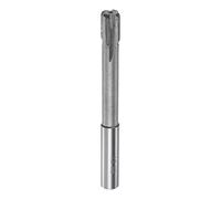 sourcing map Chucking Reamer 12mm H7 Carbide Tip Straight Flutes Round Shank Lathe Machine Milling Cutter