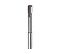 sourcing map Chucking Reamer 14.2mm H7 C1/K30 Carbide Tip Precision Straight Flutes Round Shank Lathe Machine Milling Cutter