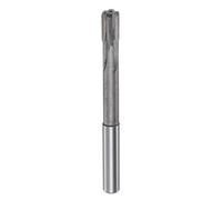 sourcing map Chucking Reamer 9mm H7 Carbide Tip Straight Flutes Round Shank Lathe Machine Milling Cutter
