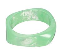 sourcing map Chunky Irregular Acrylic Resin Bangle Bracelet for Women, Cuff Wide Geometric Stackable Bangles Tortoiseshell Acetate Wristband Bracelet Statement Jewelry, Light Green