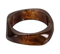 sourcing map Chunky Irregular Acrylic Resin Bangle Bracelet for Women, Cuff Wide Geometric Stackable Bangles Tortoiseshell Acetate Wristband Bracelet Statement Jewelry, Grey