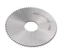 sourcing map Circular Saw Blade, 60mm (2-3/8") Dia 1.5mm Thick 72 Tooth, 6542 High Speed Steel (HSS) Milling Cutter with 16mm Arbor for Wood PVC Aluminum Cutting