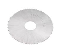 sourcing map Circular Saw Blade, 63mm (2-1/2") Dia 0.5mm Thick 72 Tooth, 6542 High Speed Steel (HSS) Milling Cutter with 16mm Arbor for Wood PVC Aluminum Cutting