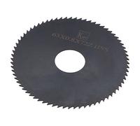 sourcing map Circular Saw Blade, 63mm (2-1/2") Dia 0.8mm Thick 72 Tooth, 6542 High Speed Steel (HSS) Nitriding Milling Cutter with 16mm Arbor for Metal Wood Cutting