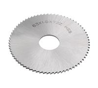 sourcing map Circular Saw Blade, 63mm (2-1/2") Dia 1.5mm Thick 72 Tooth, 6542 High Speed Steel (HSS) Milling Cutter with 16mm Arbor for Wood PVC Aluminum Cutting