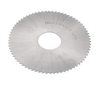 sourcing map Circular Saw Blade, 80mm (3-1/7") Dia 0.6mm Thick 72 Tooth, 6542 High Speed Steel (HSS) Milling Cutter with 22mm Arbor for Wood PVC Aluminum Cutting