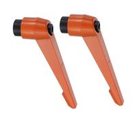 sourcing map Clamping Lever Handles for Lathe, M16 Female Thread Orange 2Pcs | Adjustable Knobs Handle, Push Button Ratchet, Quick Release Locking Rotating Bolt, for Machinery