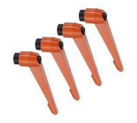 sourcing map Clamping Lever Handles for Lathe, M16 Female Thread Orange 4Pcs | Adjustable Knobs Handle, Push Button Ratchet, Quick Release Locking Rotating Bolt, for Machinery
