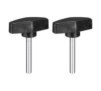 sourcing map Clamping Screw Knob M8 x 55mm Metric Carbon Steel 2 Pcs | t Shaped Thumb Screws Handle for Quick Remove Hand Tightening Knob Replacement