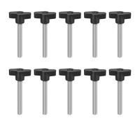 sourcing map Clamping Screw Knob,M8x60mm 304 Stainless Steel T Shaped 10Pcs | Metric Thumb Screws Handle for Quick Remove Hand Tightening Knob Replacement