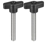 sourcing map Clamping Screw Knob,M8x60mm 304 Stainless Steel T Shaped 2Pcs | Metric Thumb Screws Handle for Quick Remove Hand Tightening Knob Replacement