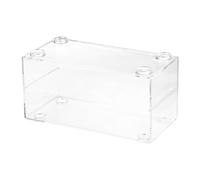 sourcing map Clear Acrylic Display Case for 1:24, 8.6"x 4.5"x4" Display Box Dustproof Organizer Showcase for Model Race Cars Wheels Collectibles