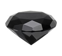 sourcing map Clear Crystal Diamond Paperweight, 60mm(2.4") Artificial Diamond Sparkling Crystal Jewelry Gems Paperweight Decoration for Birthday Gift Parties Wedding Home(Black)