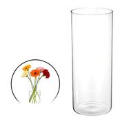 sourcing map Clear Cylinder Vases for Centerpiece 101oz, 12 Inch Tall Glass Flower Vase Floating Candle Holder for Bouquet Table Shelf Decor Home Wedding Party