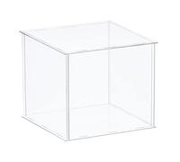 sourcing map Clear Display Case, Acrylic Box Assemble Dustproof Box Showcase, 35x35x30cm for Collectibles, Crafts