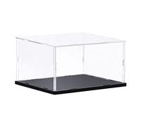 sourcing map Clear Display Case Acrylic Box, Assemble Transparent Box Dustproof Showcase 40x20x20cm for Collectibles, Craft