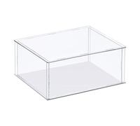 sourcing map Clear Display Case, Acrylic Box Assemble Transparent Dustproof Box Showcase 35x25x15cm for Collectibles, Crafts