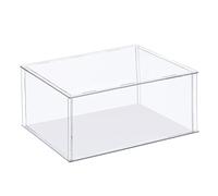 sourcing map Clear Display Case, Acrylic Box Assemble Transparent Dustproof Box Showcase 45x20x20cm for Collectibles, Crafts