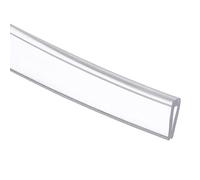 sourcing map Clear Edge Trim, 13.1Ft Silicone U Channel Edge Protector, Edges Guards Fits 1/32"-3/32" for Car Doors Sheet Metal Parts (3/16" W x 3/8" H)