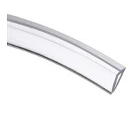sourcing map Clear Edge Trim, 13.1Ft Silicone U Channel Edge Protector, Edges Guards Fits 1/32"-3/32" for Car Doors Sheet Metal Parts (1/4" W x 3/8" H)