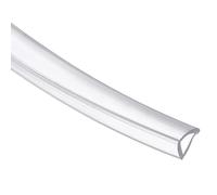 sourcing map Clear Edge Trim, 9.8Ft Silicone U Channel Edge Protector, Edges Guards Fits 7/16"-15/32" for Car Doors Sheet Metal Parts (5/8" W x 3/8" H)