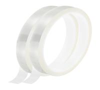 sourcing map Clear Heat Tape, 2 Rolls 20mmx33m 108ft High Temperature Heat Resistant Tape for Sublimation,Heat Vinyl Press,Heat Transfer, Circuit Board, No Residue