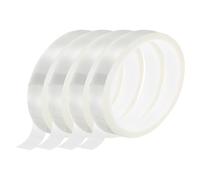 sourcing map Clear Heat Tape, 4 Rolls 20mmx33m 108ft High Temperature Heat Resistant Tape for Sublimation,Heat Vinyl Press,Heat Transfer, Circuit Board, No Residue