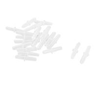 sourcing map Clear Plastic Aquarium Air Tubing Connector 20 Pcs