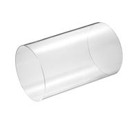 sourcing map Clear Rigid Acrylic Pipe, 139mm(5.47") ID x 150mm(5.91") OD 10" Round Polycarbonate Tube Plastic Tubing for Plumbing, Lighting, Aquarium, DIY Projects