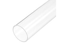 sourcing map Clear Rigid Acrylic Pipe 46mm ID x 50mm OD x 305mm Round Tube Tubing