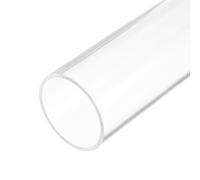 sourcing map Clear Rigid Acrylic Pipe 54mm ID x 60mm OD x 305mm Round Tube Tubing