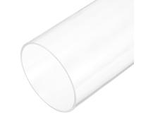 sourcing map Clear Rigid Acrylic Pipe, 84mm (3.31") ID x 90mm(3.54") OD x 204mm(8") l Plastic Round Tube PMMA Tubing for Plumbing Lighting Aquarium Tube Water Cooling System DIY Project