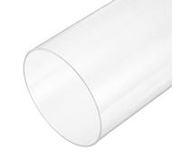 sourcing map Clear Rigid Acrylic Pipe, 94mm (3.7") ID x 100mm(3.94") OD x 153mm(6") l Plastic Round Tube PMMA Tubing for Plumbing Lighting Aquarium Tube Water Cooling System DIY Project