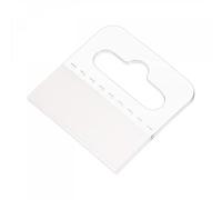 sourcing map Clear Self Adhesive Hang Tab Hook, 30x30mm Plastic Display Folding Tabs for Retail Store Display, Pack of 100
