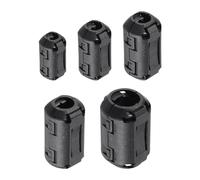 sourcing map Clip-on Ferrite Ring Core Anti-interference Noise for 3mm/ 5mm/ 7mm/ 9mm/ 13mm Diameter Cable,Tvs,Speakers,Radio,Audio Equipment 60Pcs