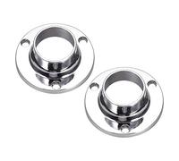 sourcing map Closet Rod Flange,22mm/0.87inch Dia, Wardrobe Socket Bracket Support Holder for Pipe 2Pcs